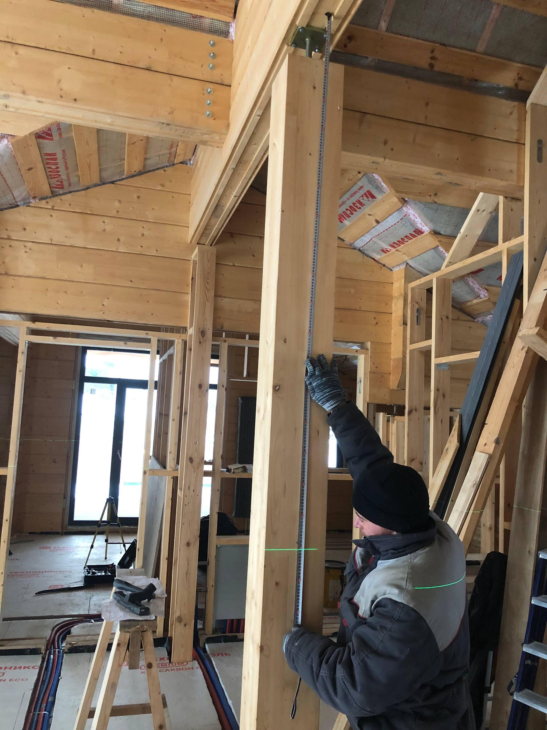 Техническое обслуживание (ТО) дома из клеёного бруса.