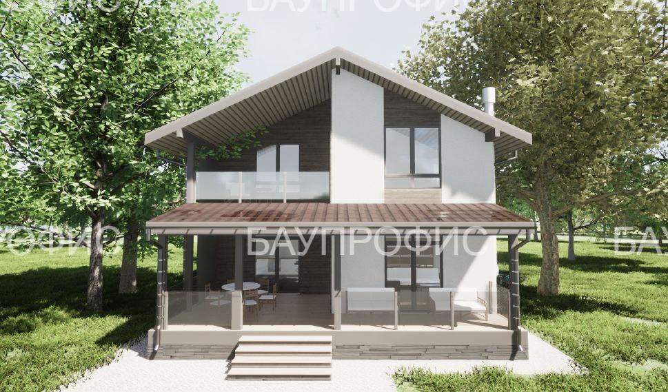 БАУПРОФИС | Жилой двухэтажный дом из керамических блоков КФК-228