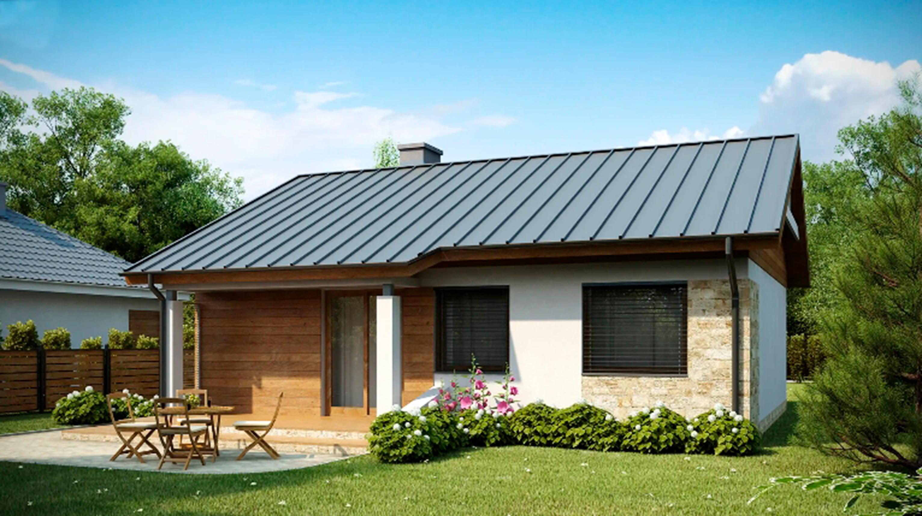 БАУПРОФИС | Одноэтажный жилой дом из керамических блоков площадью 102 м2.