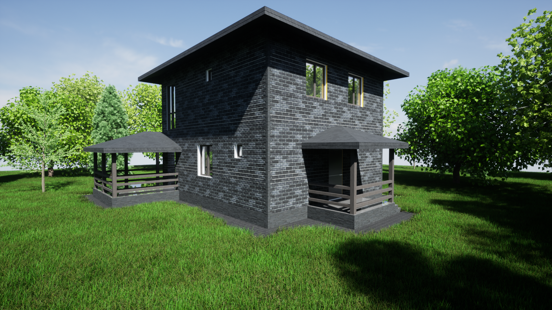 БАУПРОФИС | Двухэтажный дом из керамических блоков КФК-133 БАУПРОФИС | Двухэтажный дом из керамических блоков КФК-133