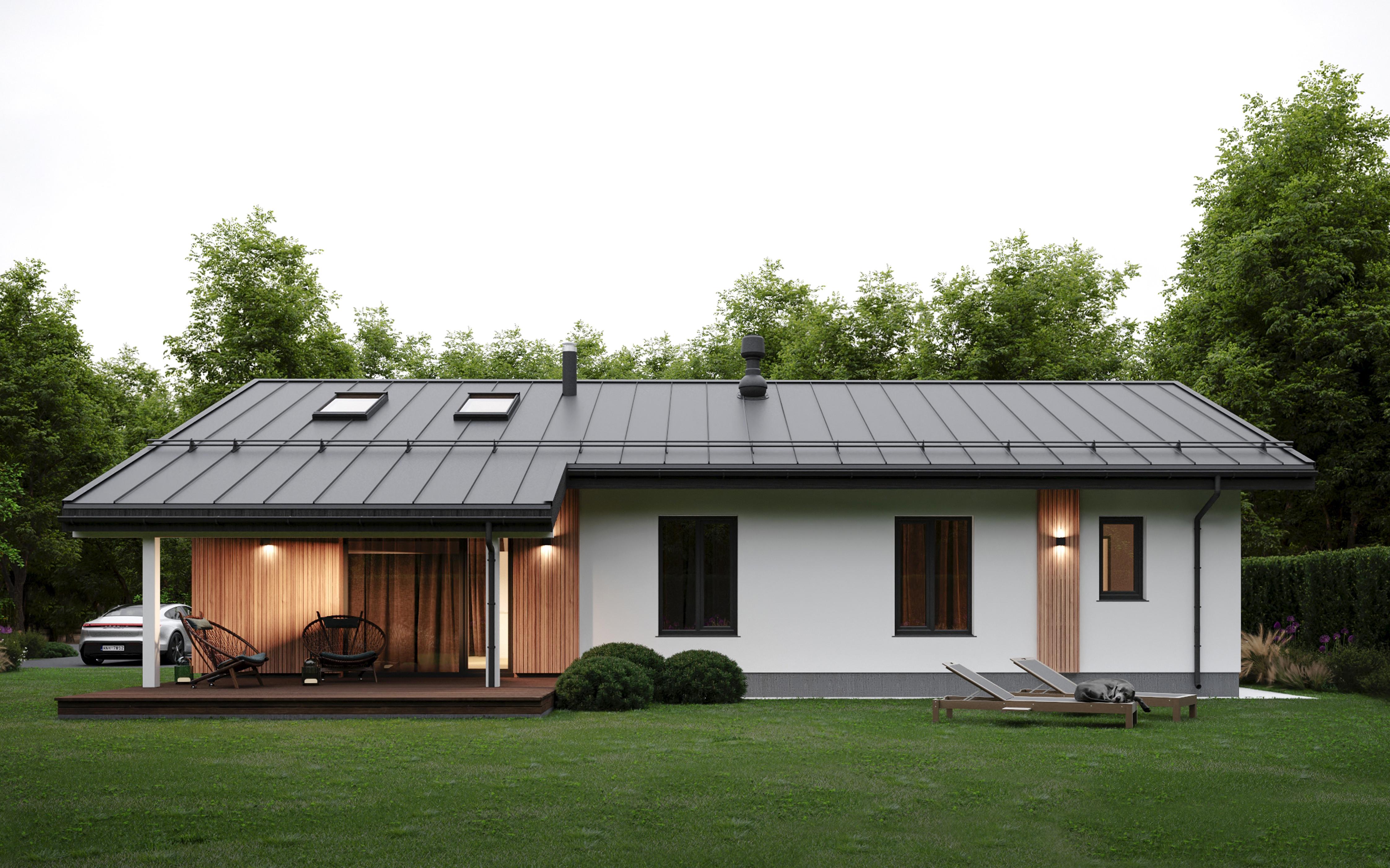 БАУПРОФИС | Одноэтажный жилой дом из керамических блоков площадью 125 м2.