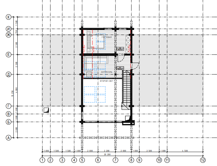БАУПРОФИС | Жилой двухэтажный дом из клеёного бруса площадью 275 м2.