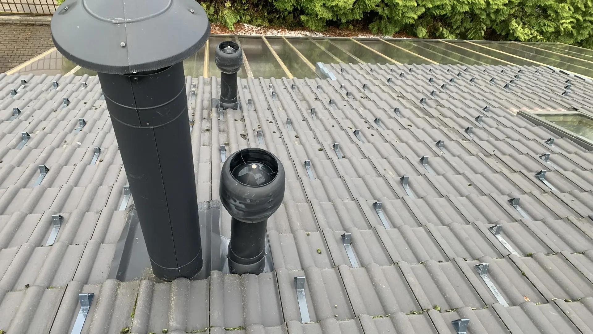 Монтаж снегозадержания.