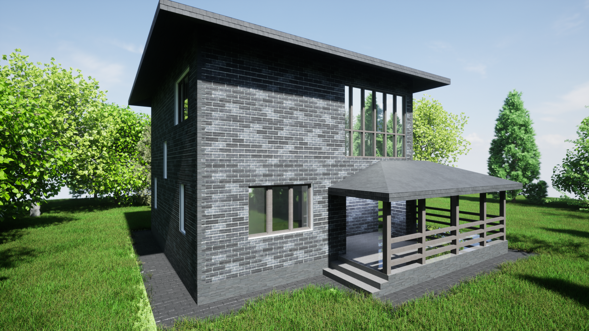 БАУПРОФИС | Двухэтажный дом из керамических блоков КФК-133 БАУПРОФИС | Двухэтажный дом из керамических блоков КФК-133