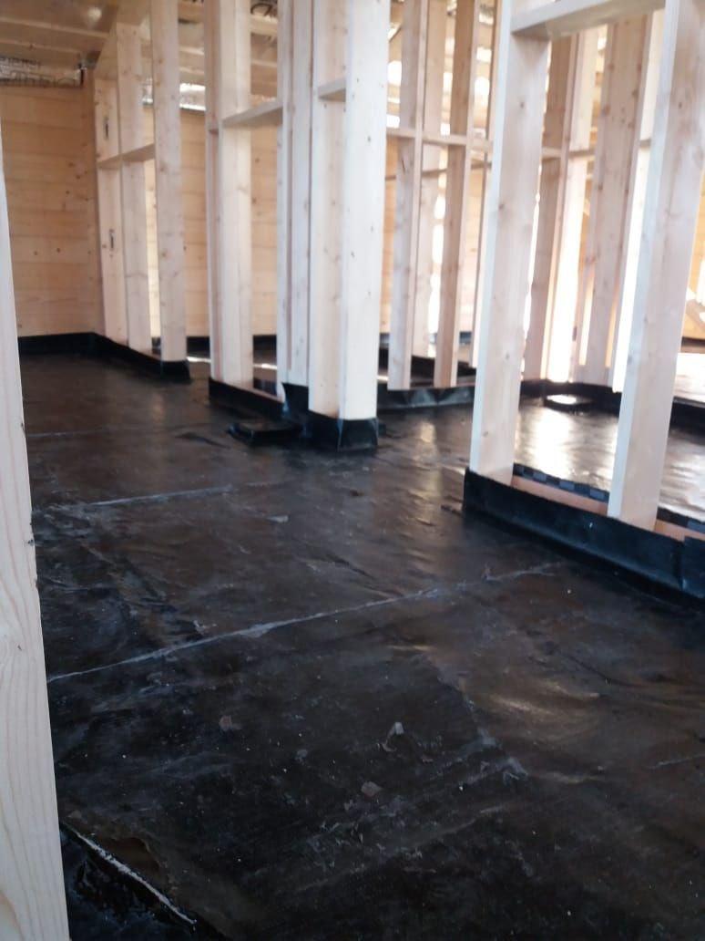 Устройство гидроизоляции пола.