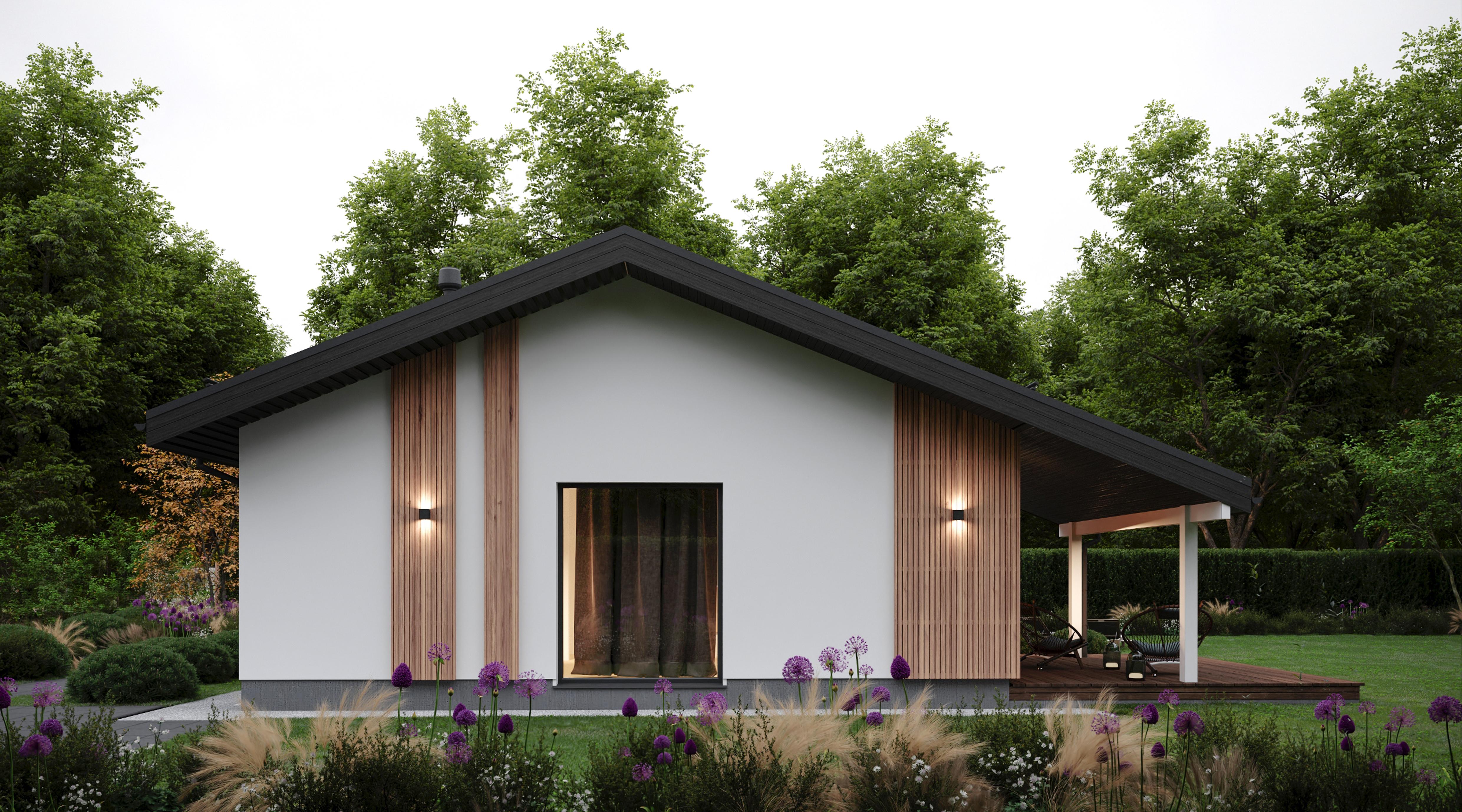 БАУПРОФИС | Одноэтажный жилой дом из керамических блоков площадью 125 м2.