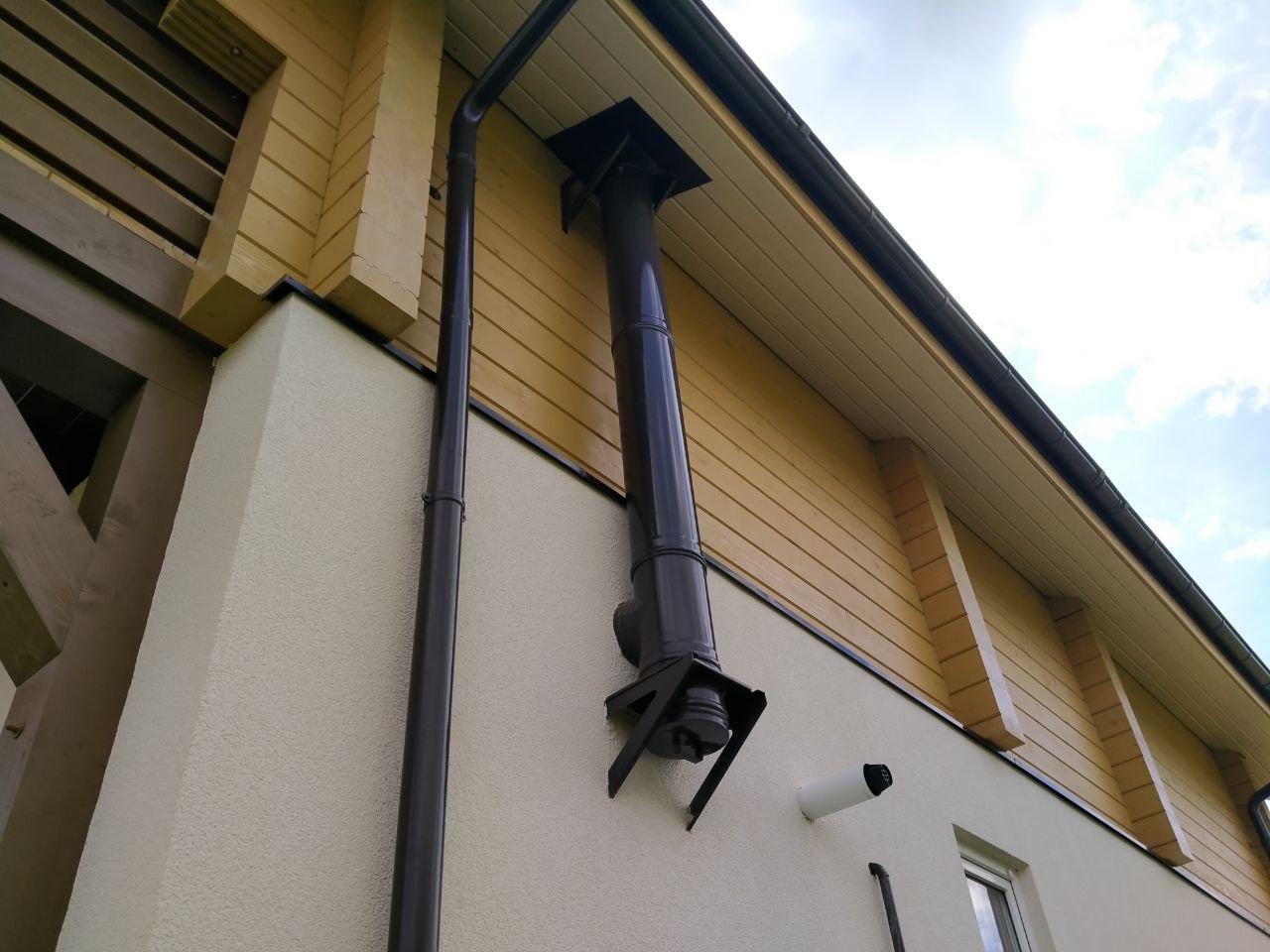 Монтаж вентиляционных проходных элементов и газовой вентиляции.