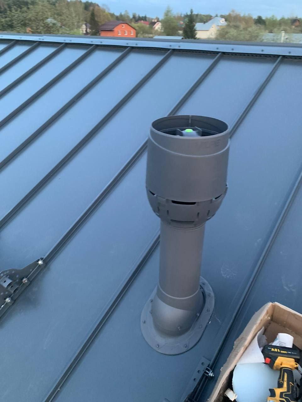 Монтаж вентиляционных проходных элементов и газовой вентиляции.