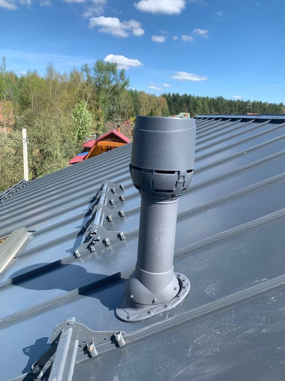 Монтаж вентиляционных проходных элементов и газовой вентиляции.