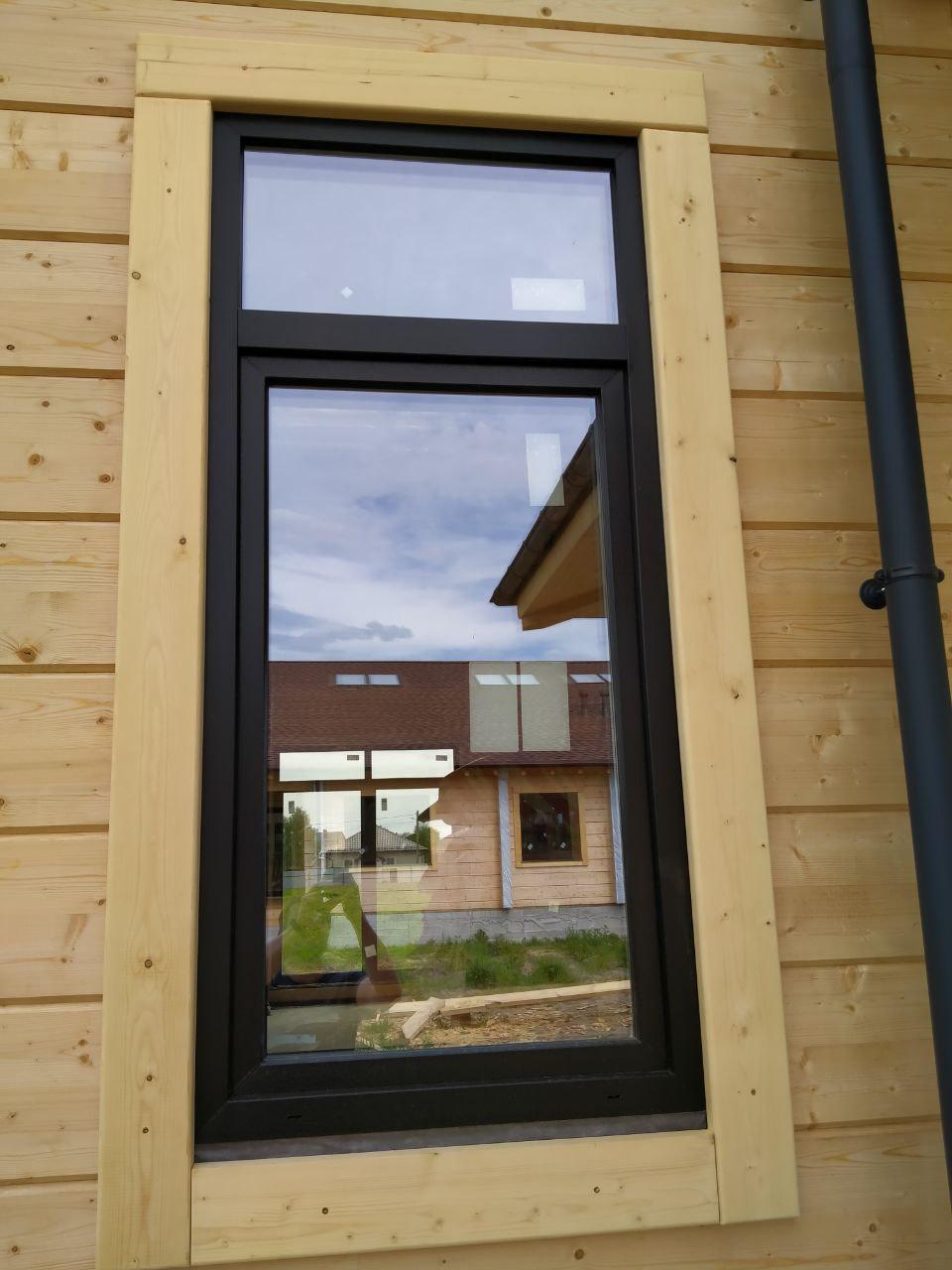 Монтаж внешних наличников.