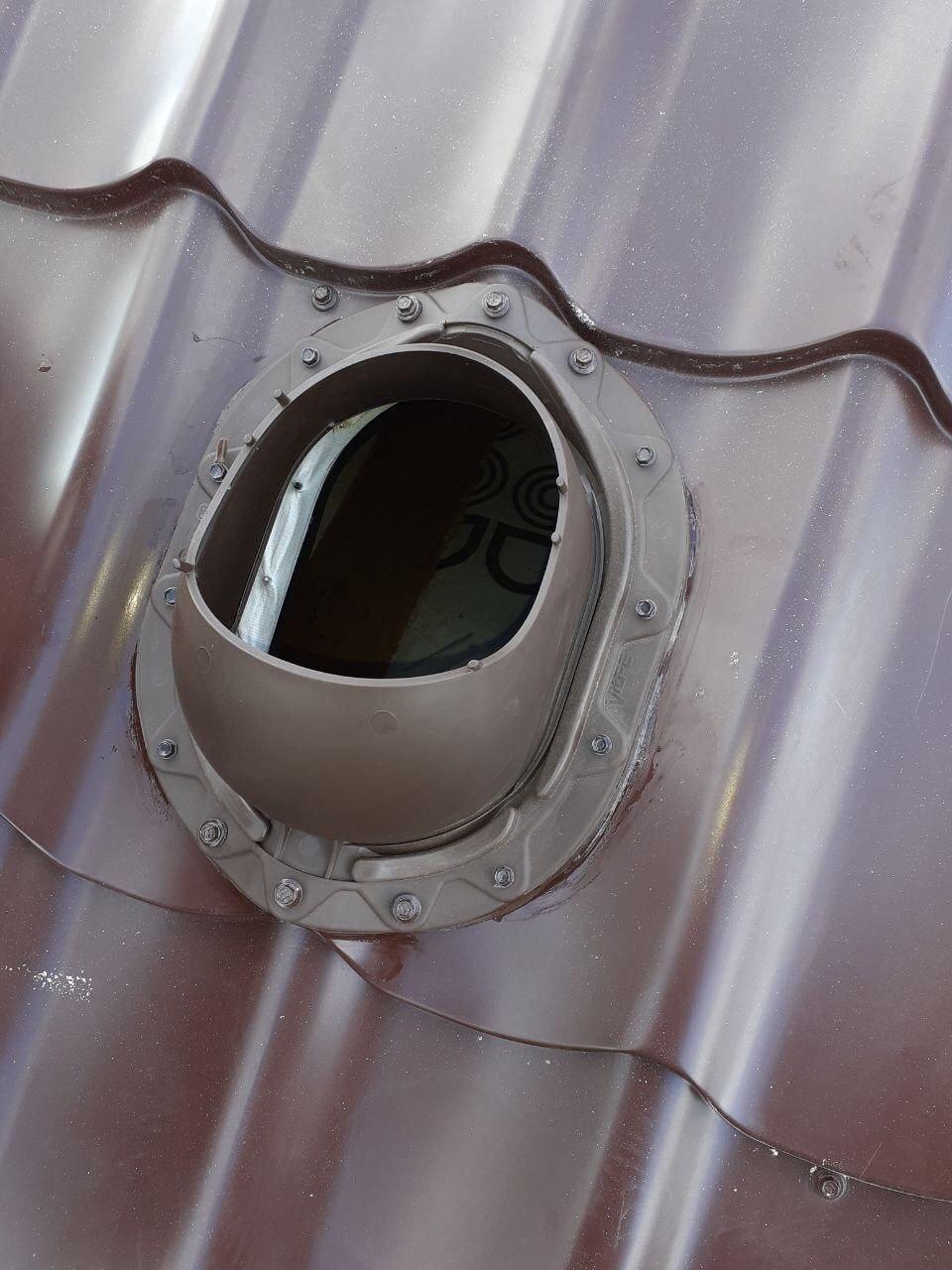 Монтаж вентиляционных проходных элементов и газовой вентиляции.