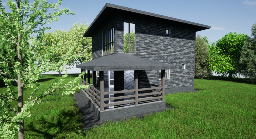 БАУПРОФИС | Двухэтажный дом из керамических блоков КФК-133 БАУПРОФИС | Двухэтажный дом из керамических блоков КФК-133