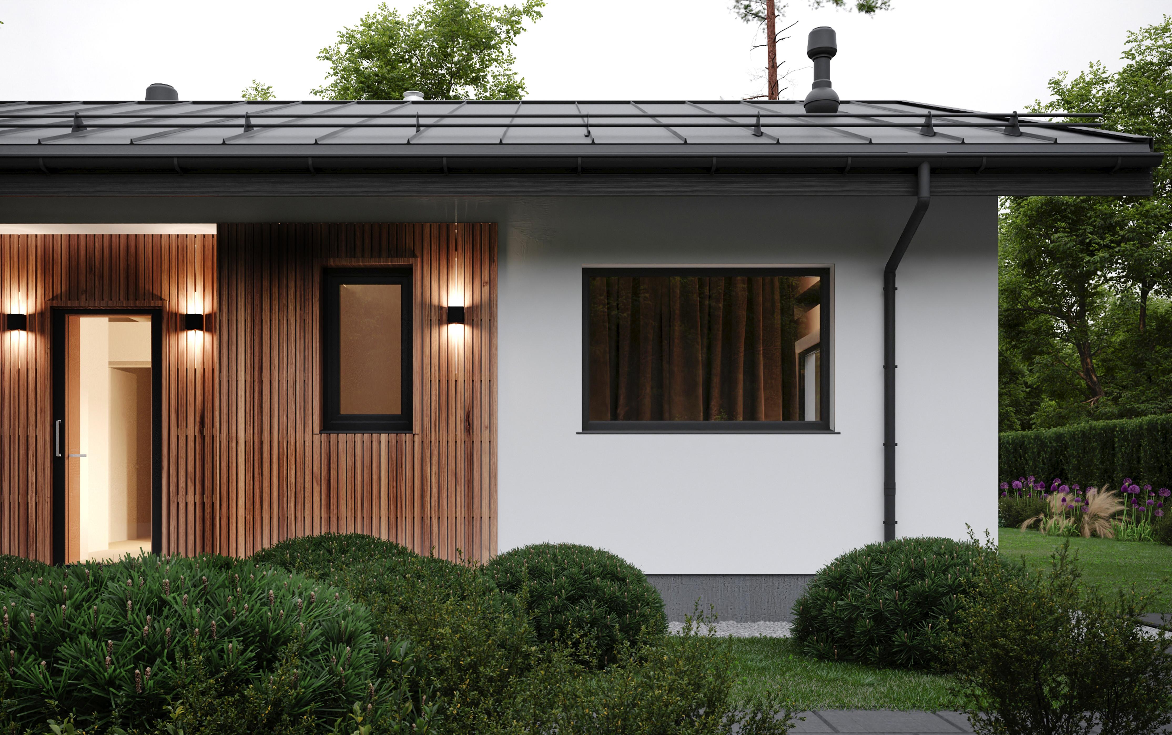 БАУПРОФИС | Одноэтажный жилой дом из керамических блоков площадью 125 м2.