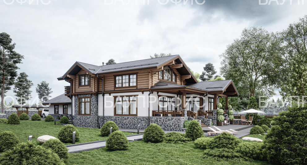 БАУПРОФИС | Жилой двухэтажный дом по комбинированной технологии ДКТ-326