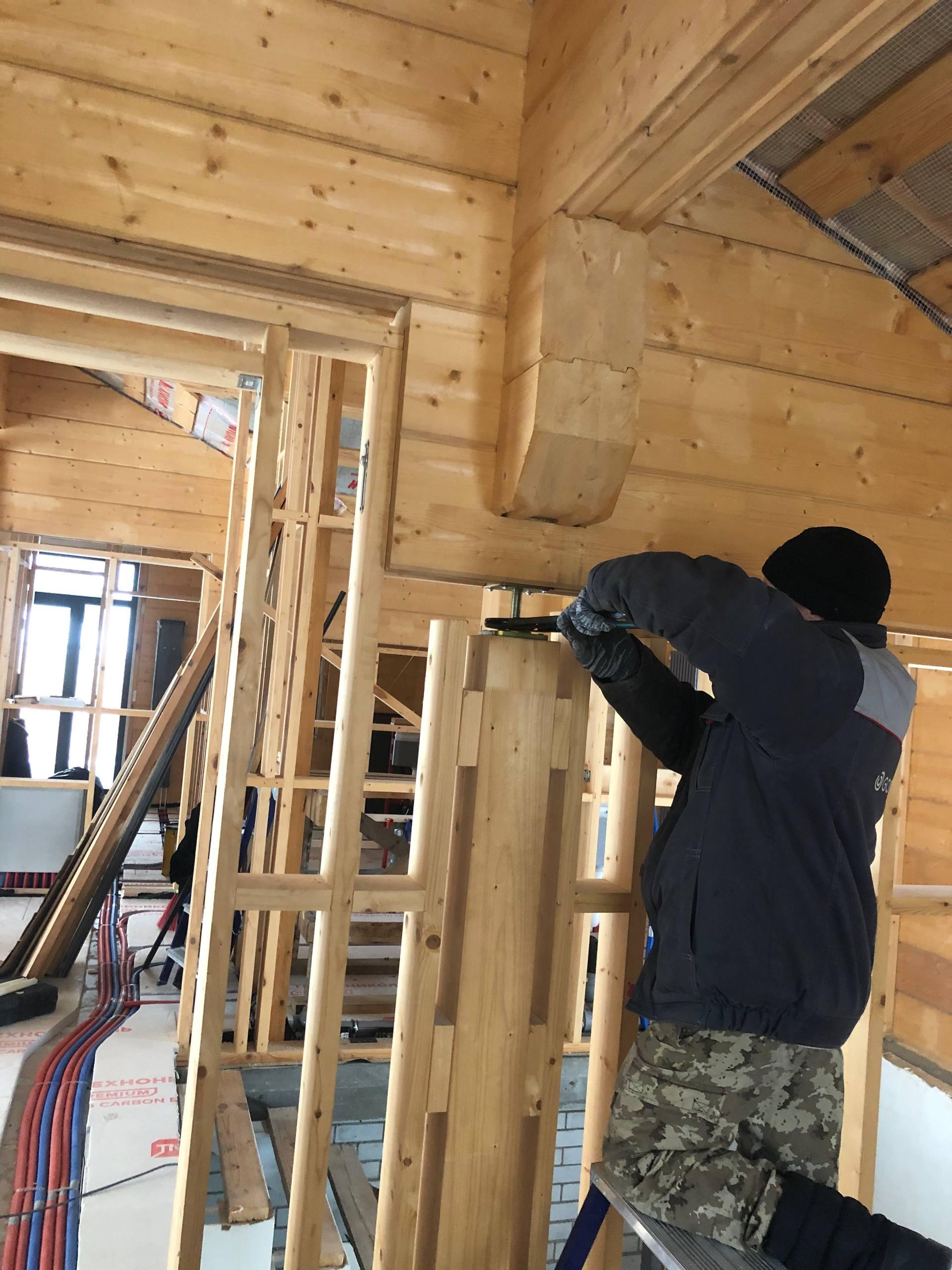 Техническое обслуживание (ТО) дома из клеёного бруса.