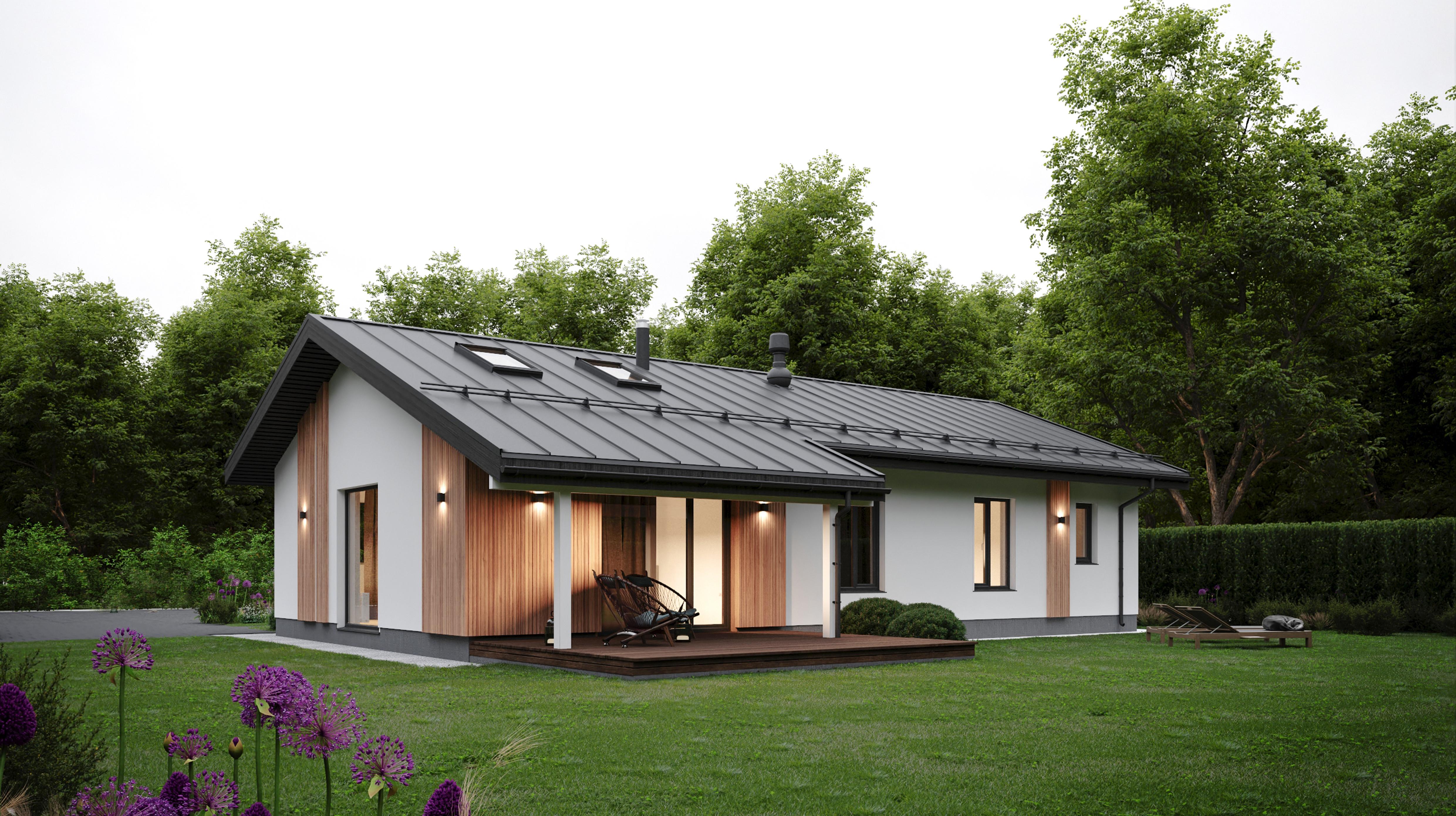 БАУПРОФИС | Одноэтажный жилой дом из керамических блоков площадью 125 м2.