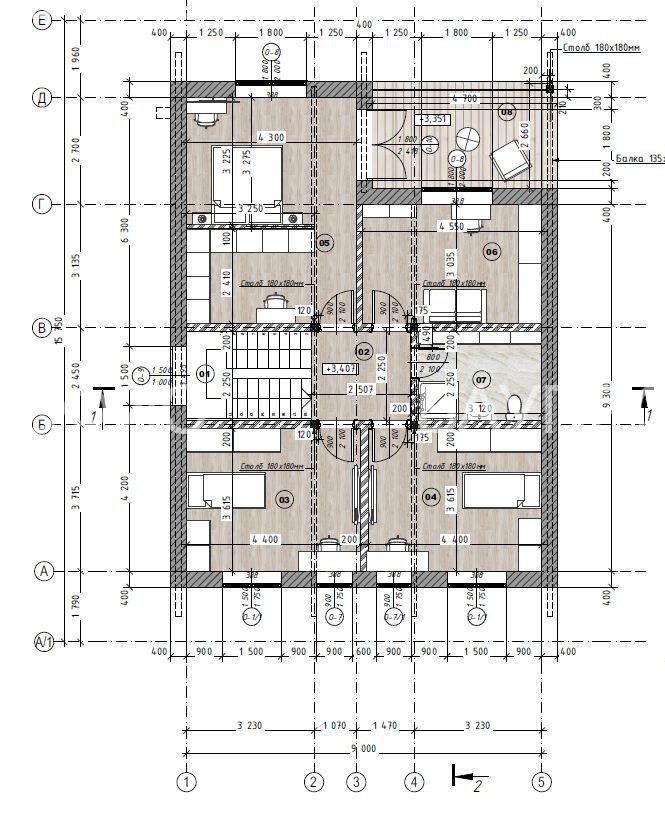 БАУПРОФИС | Двухэтажный дом из керамических блоков  КФК-228