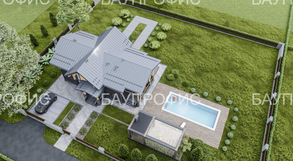 БАУПРОФИС | Жилой двухэтажный дом по комбинированной технологии ДКТ-286