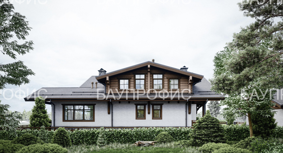 БАУПРОФИС | Жилой двухэтажный дом по комбинированной технологии ДКТ-326