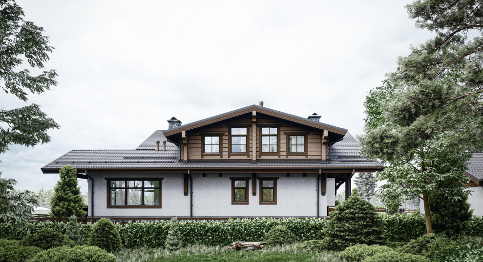 БАУПРОФИС | Жилой двухэтажный дом по комбинированной технологии ДКТ-326