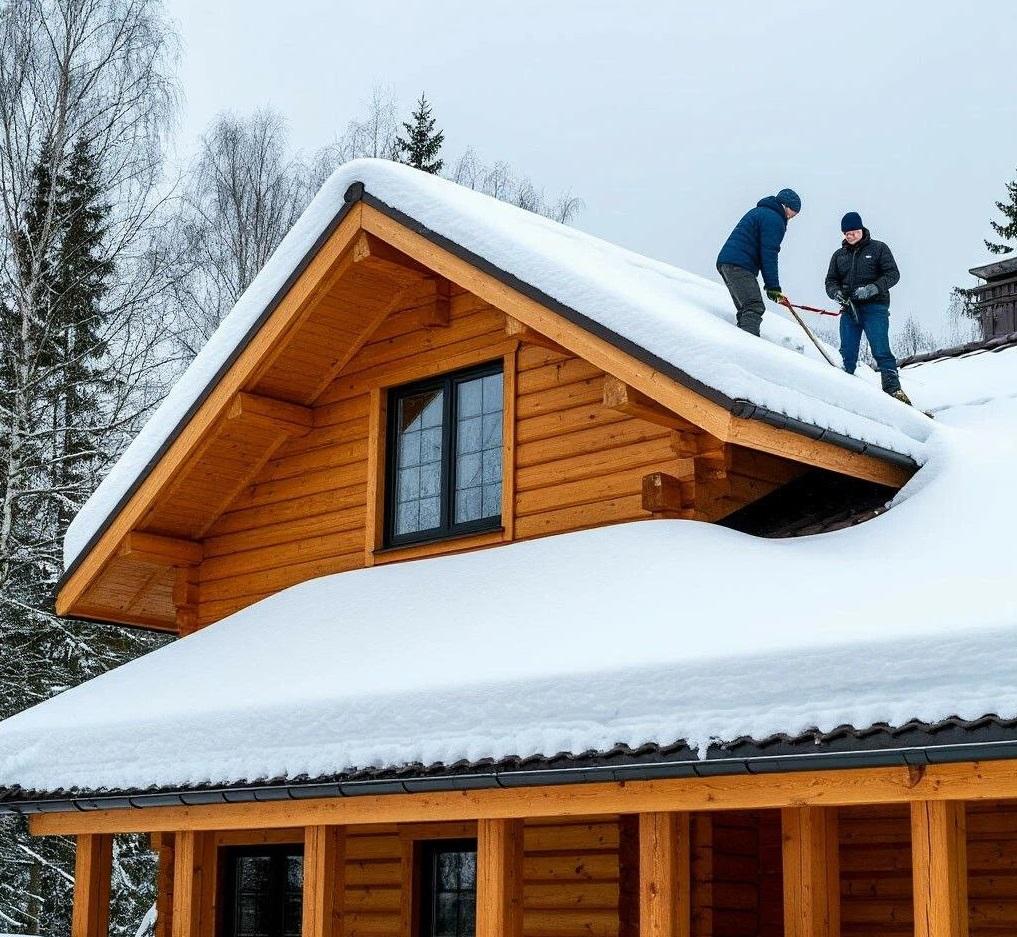 Обслуживание кровли в зимний период. Обслуживание кровли в зимний период.