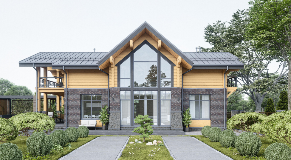 БАУПРОФИС | Жилой двухэтажный дом по комбинированной технологии ДКТ-286