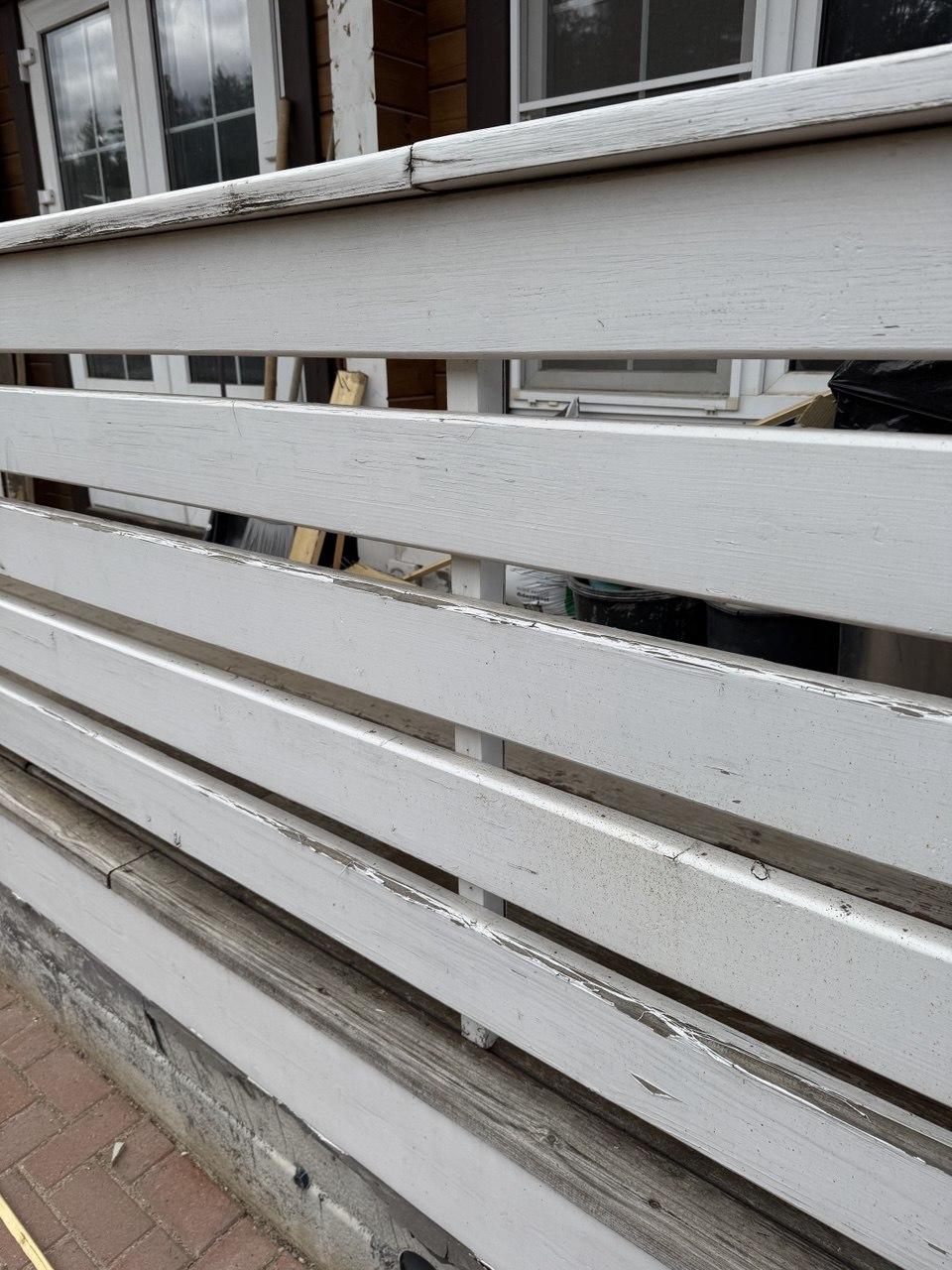 Перекрашивание деревянных домов из клеёного бруса.