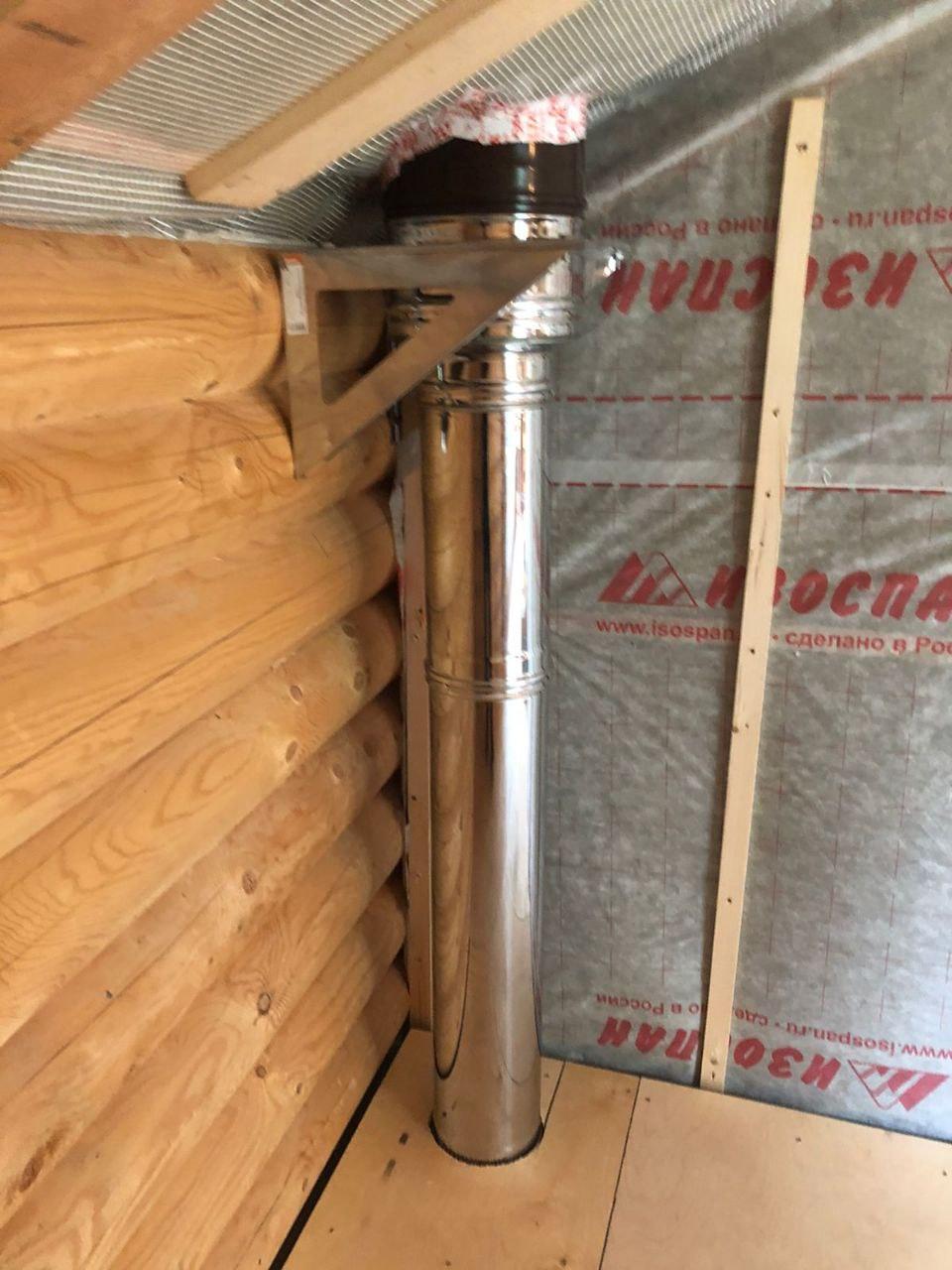 Монтаж вентиляционных проходных элементов и газовой вентиляции.