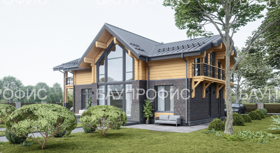 БАУПРОФИС | Жилой двухэтажный дом по комбинированной технологии ДКТ-286