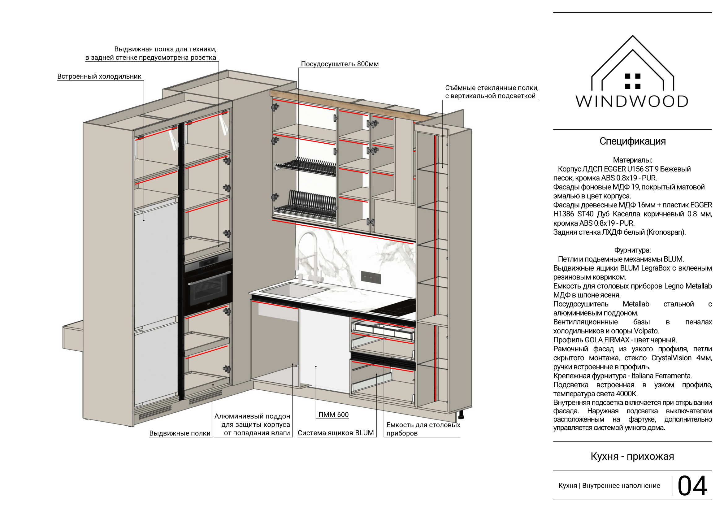 Проект меблировки