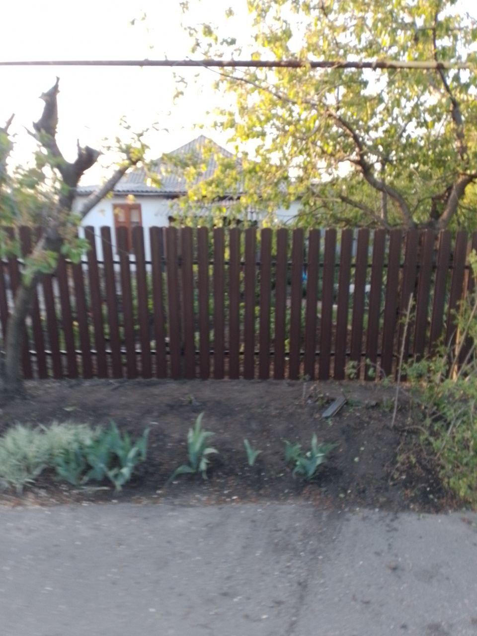 Забор металлический зеленый Макеевка