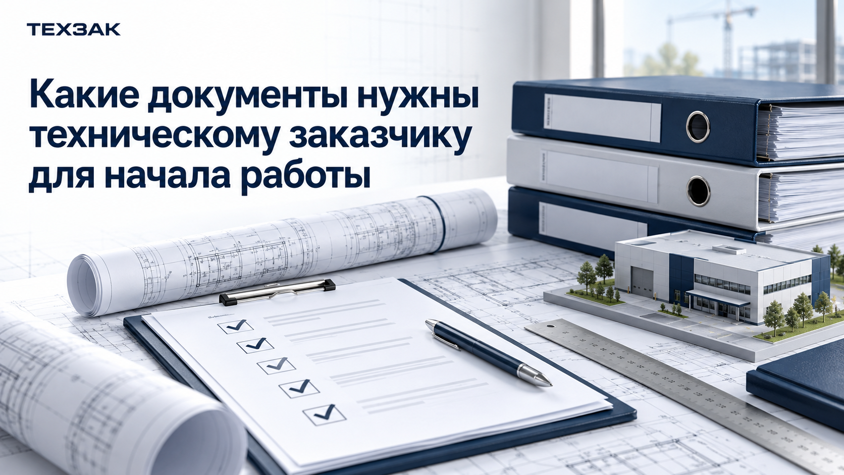 Документы для начала работы технического заказчика: проектные папки, чертежи и чек-лист ТЕХЗАК