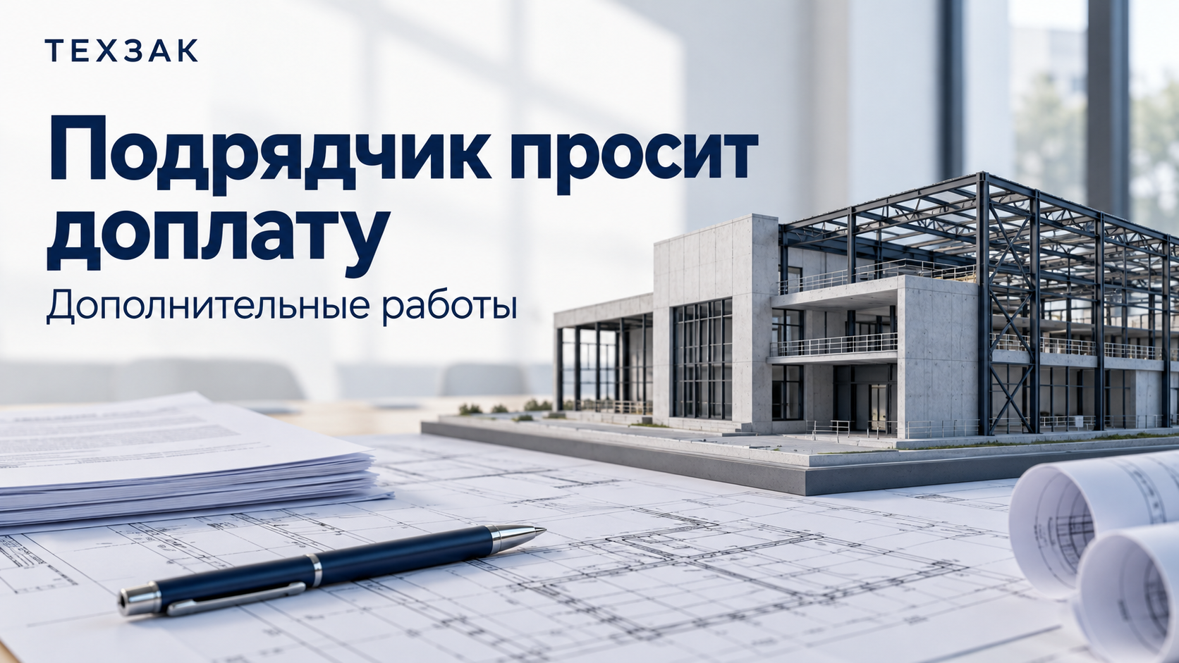 ТЕХЗАК: подрядчик просит доплату за дополнительные работы
