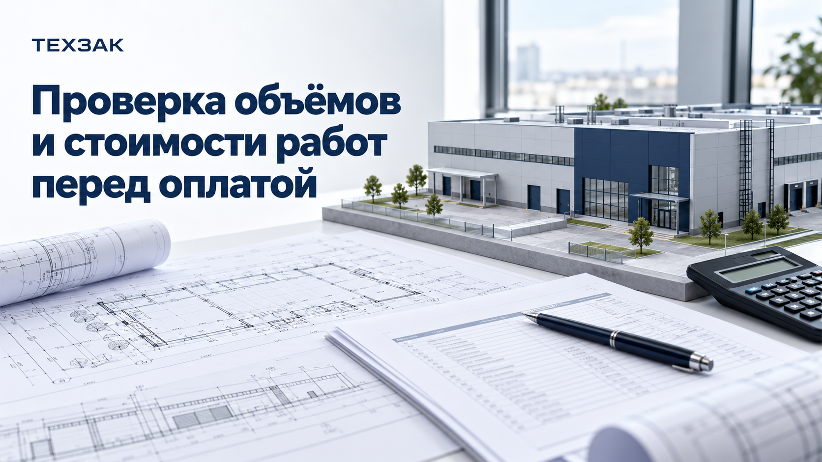 ТЕХЗАК: проверка объёмов и стоимости работ перед оплатой подрядчику