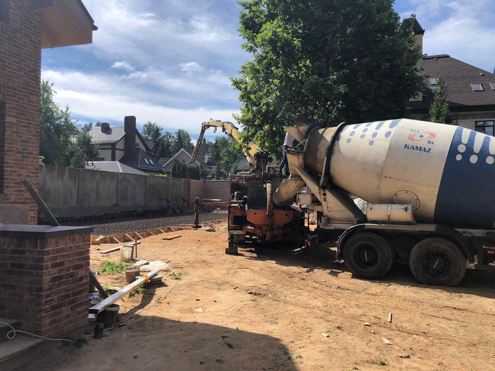 Заливка бетона Фундамент Истра