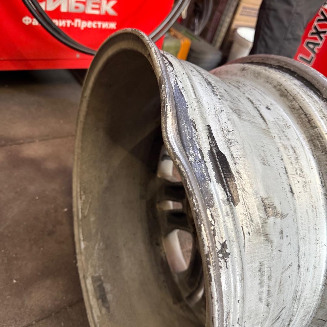 Погнутый диск до правки — Шиномонтаж Бауманка