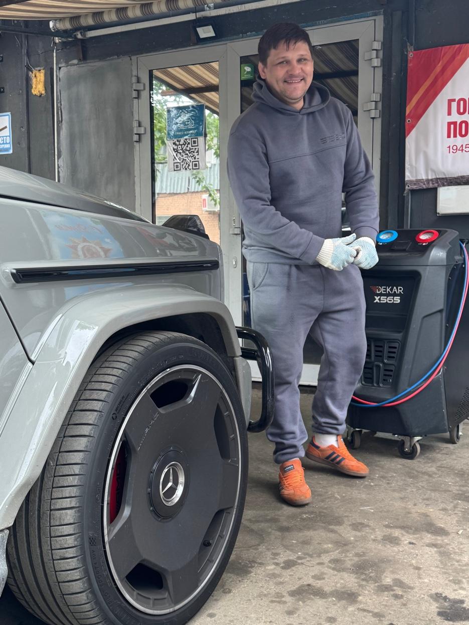 Ремонт кондиционера Mercedes G63 — Бауманка Автоклимат
