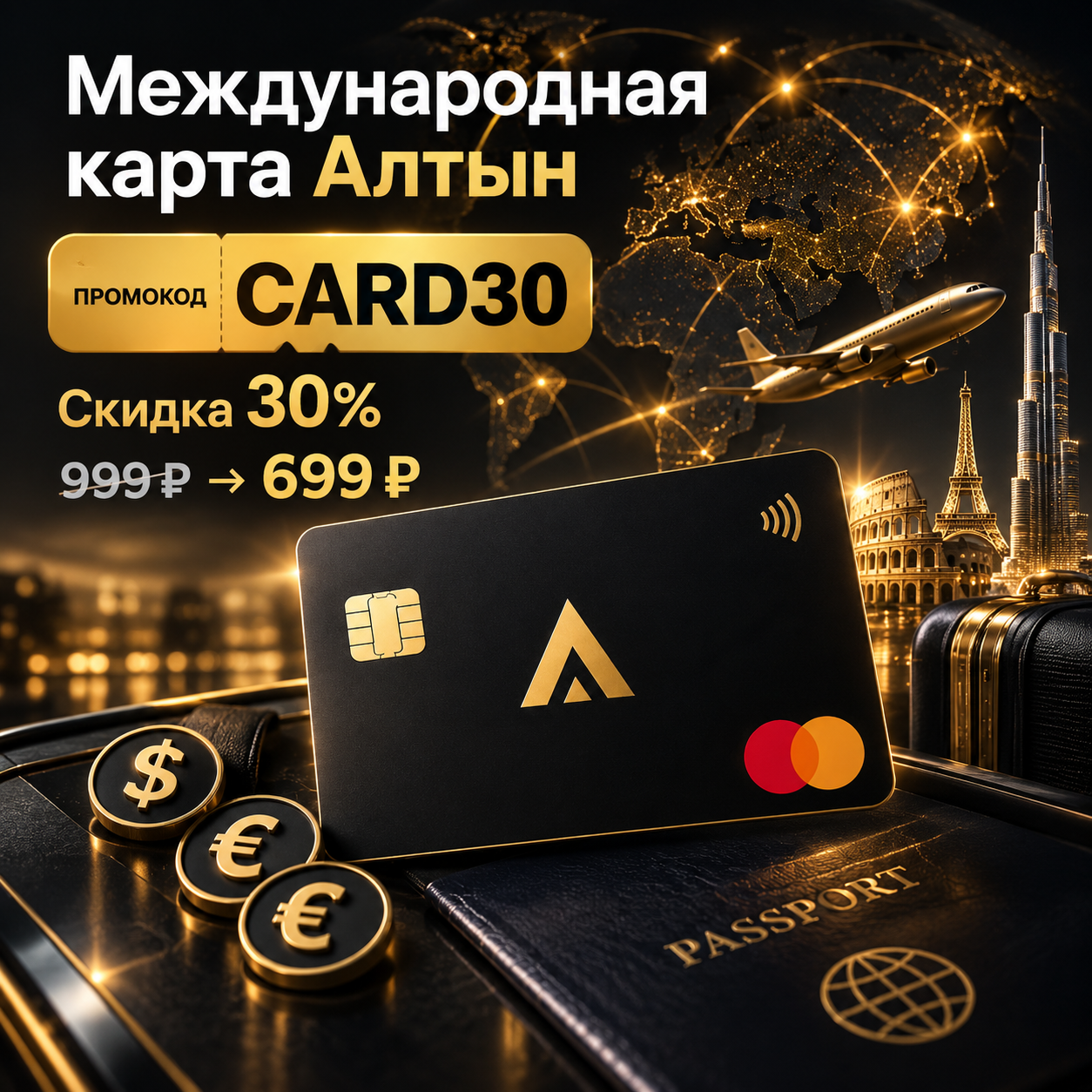 Mezhdunarodnaya karta Altyn so skidkoi 30% po promokodu CARD30