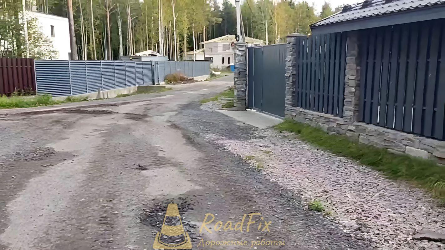 Подготовка основания из крошки в СНТ 