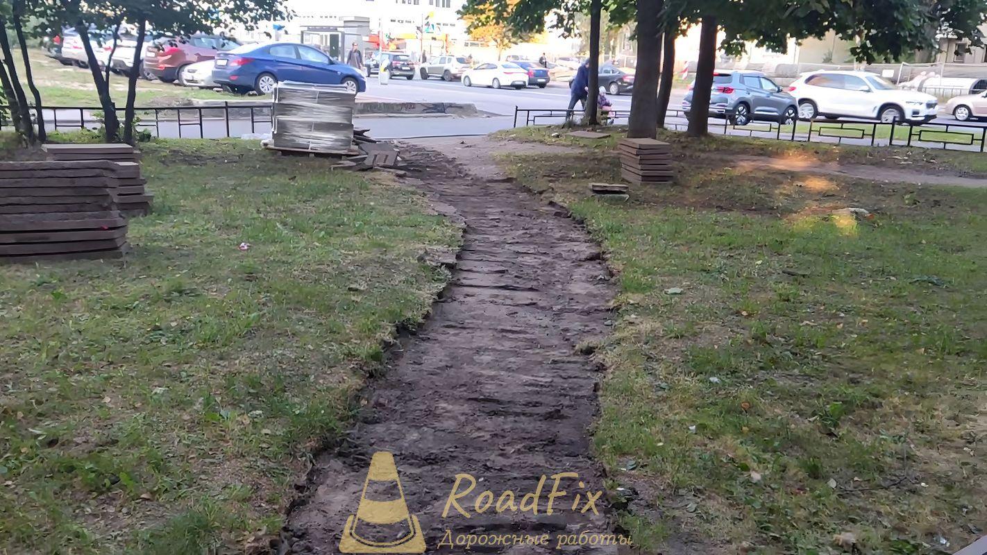 Строительство пешеходной дорожки с нуля в Санкт-Петербурге