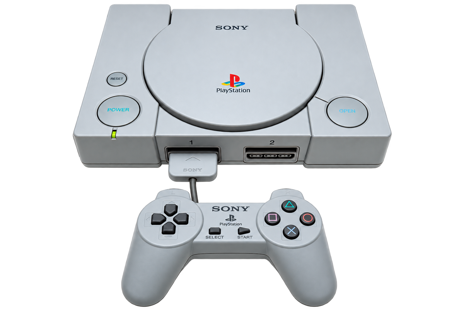 Игровая приставка Sony PlayStation 1 с геймпадом