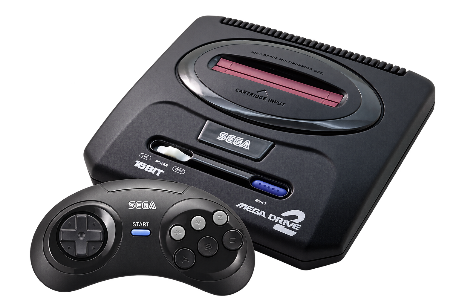 Приставка Sega Mega Drive 2 с геймпадом