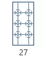 Раскладка 27 для остекления