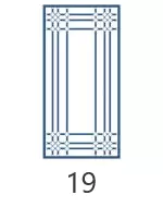 Раскладка 19 для остекления