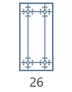 Раскладка 26 для остекления