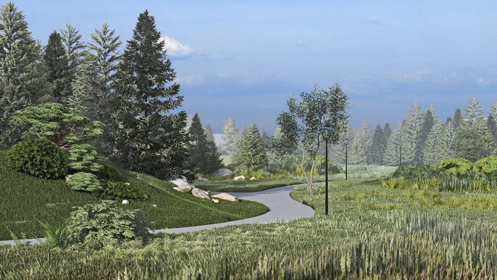 дизайн Проект частного лесопарка "Стольное"