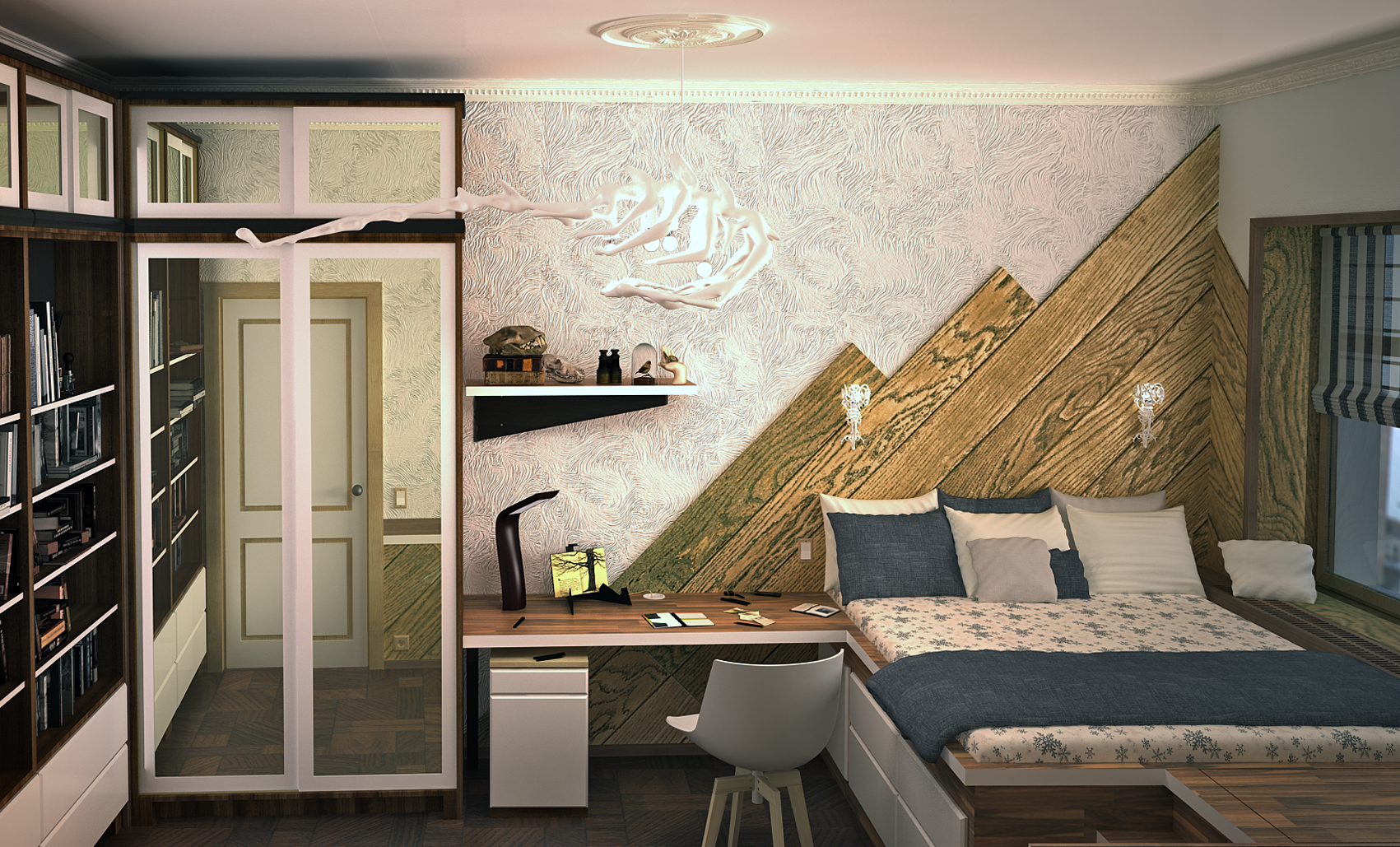 Дизайн интерьера квартиры оп арт