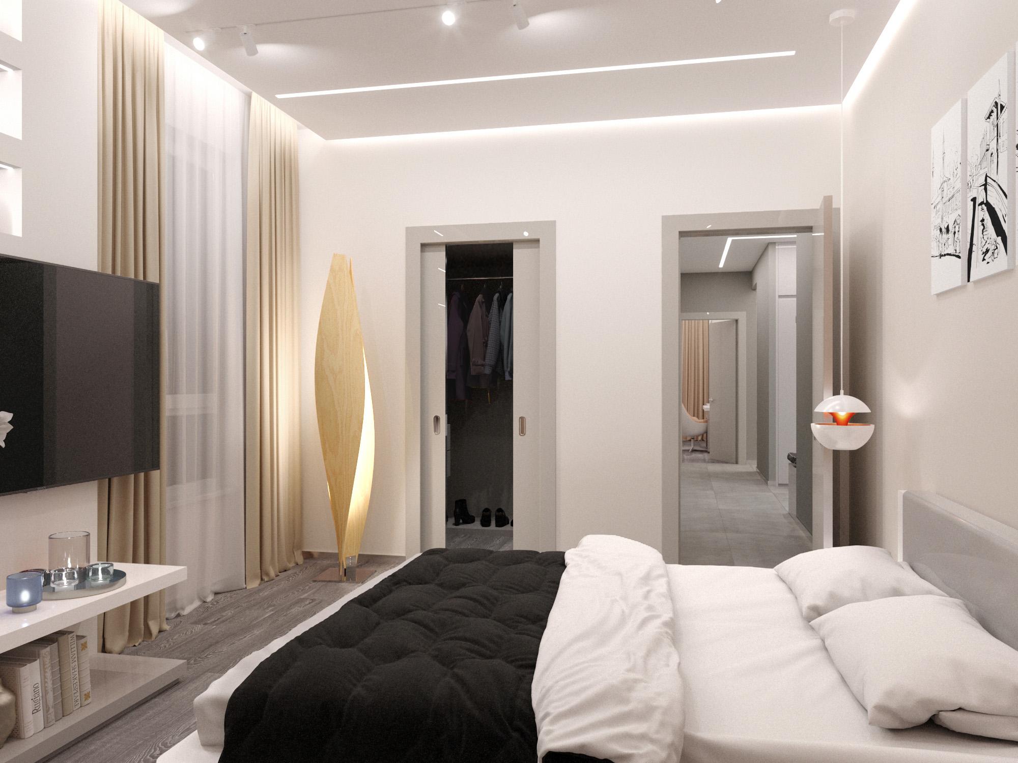 Дизайн интерьеров современной квартиры в минималистичном стиле