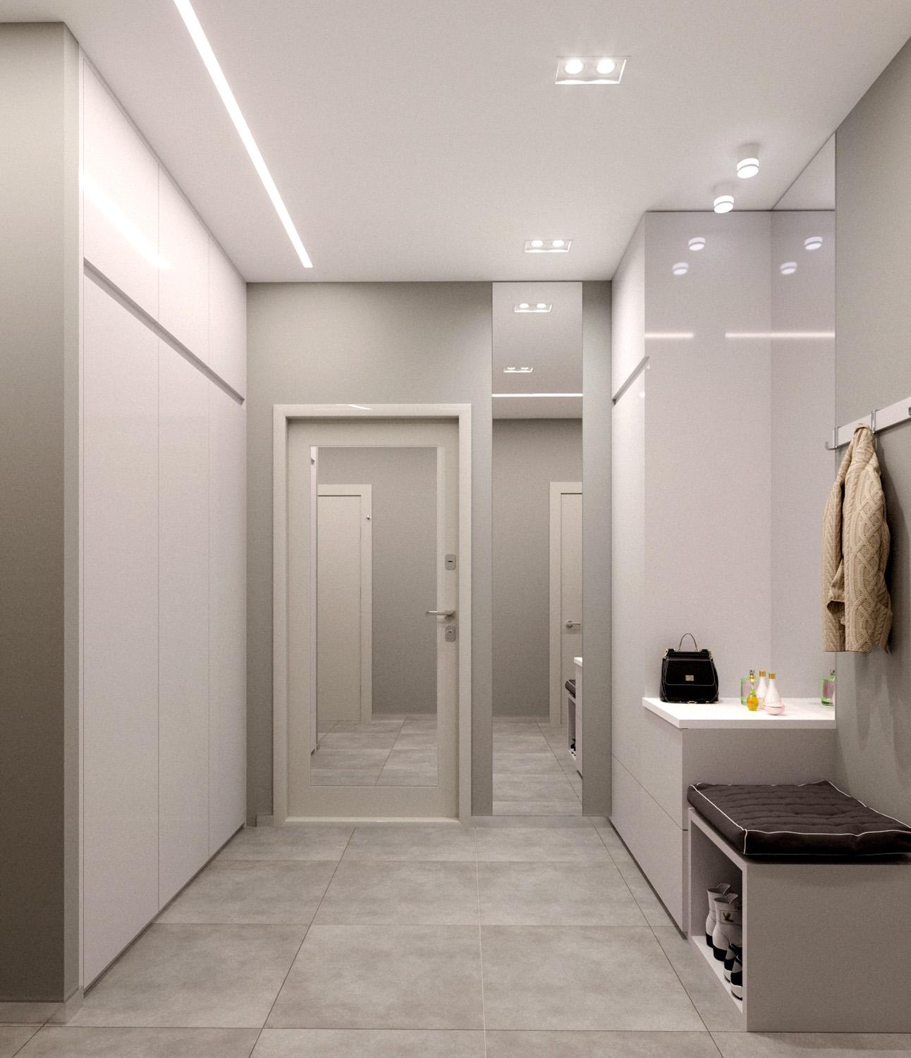 Дизайн интерьеров современной квартиры в минималистичном стиле