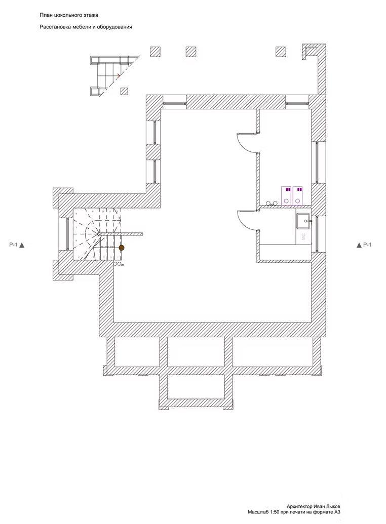 Проект частного дома с башней